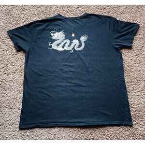 Artist Union Japanese Dragon T-shirt Men's Size XL Graphic Black Shirt
